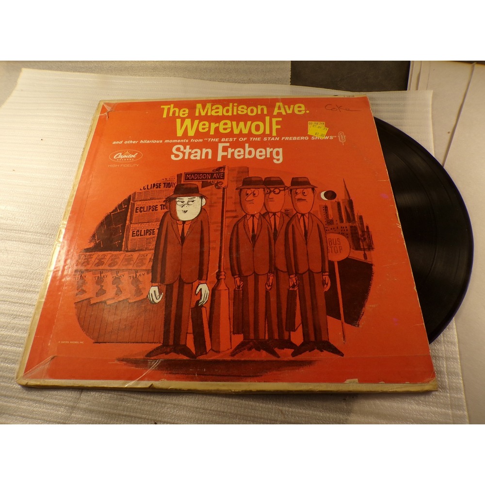 Stan Freberg The Madison Ave Werewolf Vinyl LP T 1015 Capitol Records Comedy LP